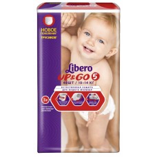 Подгузники-трусики детские LIBERO Up&Go Maxi Plus 5, 10–14кг, 48шт, Россия, 48 шт