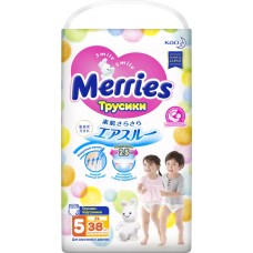 Подгузники-трусики детские MERRIES XL 12–22кг, 38шт, Япония, 38 шт