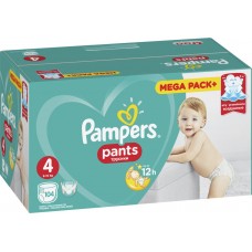 Купить Подгузники-трусики детские PAMPERS Pants Maxi 4, 9–15кг, 104шт, Россия, 104 шт в Ленте
