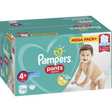 Купить Подгузники-трусики детские PAMPERS Pants Maxi 4+, 9–15кг, 99шт, Россия, 99 шт в Ленте