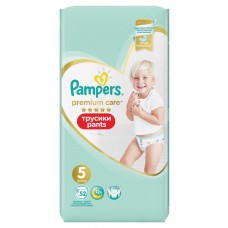 Подгузники-трусики детские PAMPERS Premium Care Pants Junior 5, 12–17кг, 52шт, Россия, 52 шт