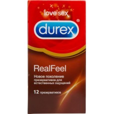 Купить Презервативы DUREX Real Feel, 12шт, Великобритания в Ленте