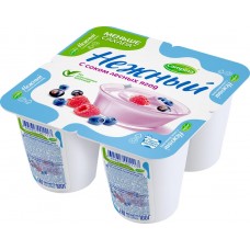 Купить Продукт йогуртный CAMPINA Нежный с соком лесных ягод 1,2%, без змж, 4x100г, Россия, 100 г в Ленте