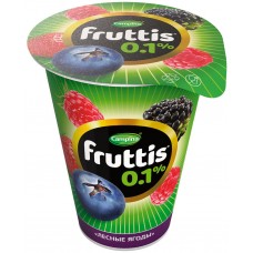 Продукт йогуртный FRUTTIS Легкий Лесные ягоды 0,1%, без змж, 310г, Россия, 310 г