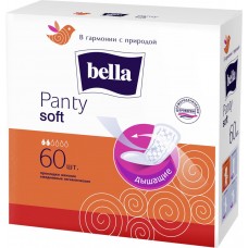 Прокладки ежедневные BELLA Panty Soft, 60шт, Россия, 60 шт