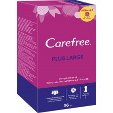 Прокладки ежедневные CAREFREE Plus Large, 36шт, Италия, 36 шт
