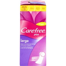 Прокладки ежедневные CAREFREE Plus Large Fresh, 20шт, Италия, 20 шт