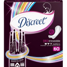 Прокладки ежедневные DISCREET Multiform Deo Irresistible, 60шт, Венгрия, 60 шт