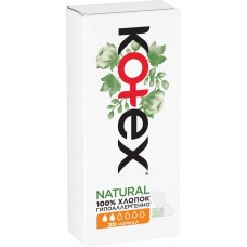 Прокладки ежедневные KOTEX Natural Normal, 20шт, Китай, 20 шт