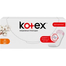 Прокладки ежедневные KOTEX Normal, 20шт, Китай, 20 шт