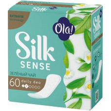 Прокладки ежедневные OLA! Silk Sense Daily Deo Зеленый чай, 60шт, Россия, 60 шт