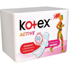 Прокладки KOTEX Active Super Plus, 7шт, Чехия, 7 шт