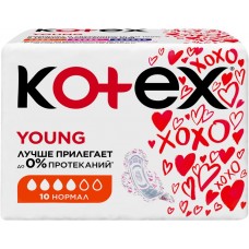 Прокладки KOTEX Young Нормал, 10шт, Россия, 10 шт
