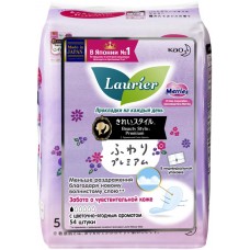 Прокладки LAURIER Beauty Style Premium Fresh с цвет.-ягод. аром. ежед., Япония, 54 шт