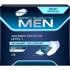 Прокладки урологические мужские TENA Men уровень 1, 12шт, Словакия
