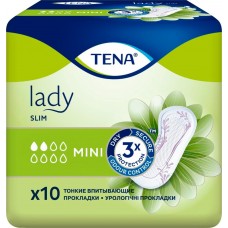 Прокладки урологические TENA Lady Slim Mini, 10шт, Нидерланды, 10 шт