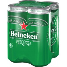 Промо-набор HEINEKEN пиво светлое фильтрованное, пастеризованное, 4,8%, ж/б, 4х0.45л, Россия, 1.8 L