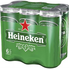 Промо-набор HEINEKEN пиво светлое пастеризованное, не менее 4,6%, ж/б, 6x0.45л, Россия, 2.7 L