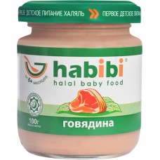 Пюре мясное HABIBI Говядина от 6 месяцев, 100г, Россия, 100 г