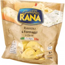 Равиоли охлажденные GIOVANNI RANA с начинкой 4 сыра, 250г, Италия, 250 г