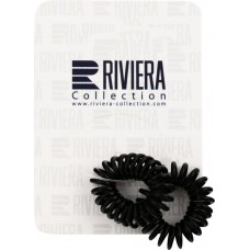 Резинка для волос RIVIERA пружинка, синт.материал, средн., в асс. темные 44021, Китай, 2 шт
