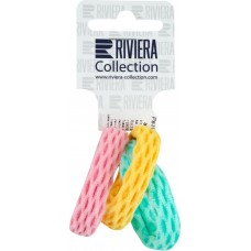 Резинки-махрушки RIVIERA текстиль 4-5см в ассорт., 3шт 5441003, Китай
