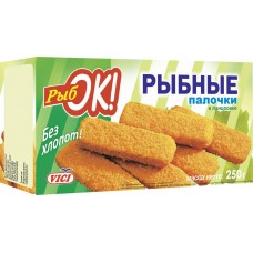 Рыбные палочки VICI РыбОК, 250г, Россия, 250 г