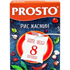 Рис длиннозерный PROSTO Жасмин, в пакетиках, 8х62,5г, Россия, 500 г