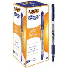 Ручка BIC Гелевая ДжелСтик 0.5 синяя K30,полупрозрачный корпус CEL1010265, Индия