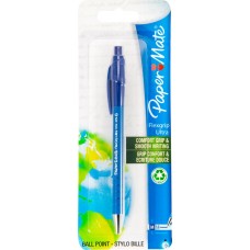 Ручка шариковая PAPER MATE Flex Grip Ultra, с кноп.мех, синий, в блист. S0300533/S0300535, Мексика