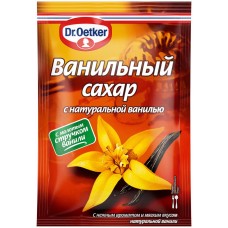 Купить Сахар DR.OETKER с натуральной ванилью, 15г, Россия, 15 г в Ленте