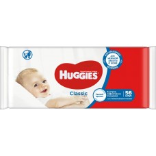 Салфетки влажные детские HUGGIES Classic, 56шт, Великобритания, 56 шт