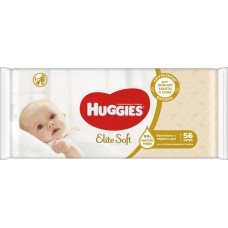 Салфетки влажные детские HUGGIES Elite soft, 56шт, Великобритания, 56 шт