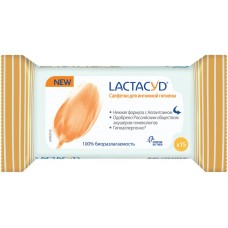 Салфетки влажные для интимной гигиены LACTACYD Femina, 15шт, Италия, 15 шт