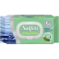Купить Салфетки влажные SALFETI антибактериальные, 120шт, Россия, 120 шт в Ленте
