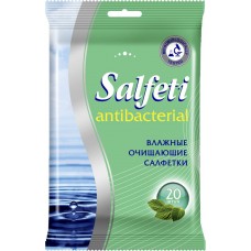Купить Салфетки влажные SALFETI антибактериальные, 20шт, Россия, 20 шт в Ленте