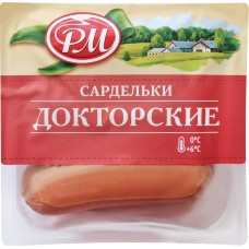 Сардельки вареные из мяса цыплят-бройлеров РМ Докторские, 650г, Россия, 650 г