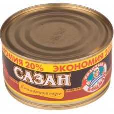 Сазан ТОЛСТЫЙ БОЦМАН в томатном соусе, 350г, Россия, 350 г
