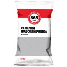 Семена подсолнечника 365 ДНЕЙ жареные, 100г, Россия, 100 г