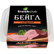 Купить Сэндвич FRESHCLUB Бейгл с говядиной, Россия, 120 г в Ленте