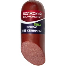 Сервелат МК ВОЛЖСКИЙ Без свинины в/к в/у, Россия, 350 г