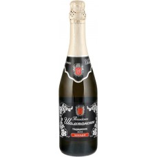 Шампанское РОССИЙСКОЕ ТРАДИЦИОННОЕ белое полусухое, 0.75л, Россия, 0.75 L