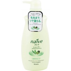 Шампунь для нормальных волос NAIVE Экстракт алоэ и масло виноградных косточек, восстанавливающий, 550мл, Япония, 550 мл