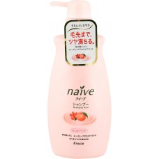 Шампунь для сухих волос NAIVE Экстракт персика и масла, восстанавливающий, 550мл, Япония, 550 мл