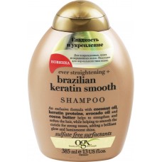 Шампунь для укрепления волос OGX Brazilian Keratin Smooth разглаживающий, 385мл, США, 385 мл