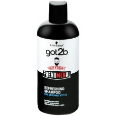 Шампунь для волос и бороды GOT2B Phenomenal Очищение и Свежесть, 250мл, Греция, 250 мл