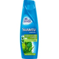 Купить Шампунь для волос SHAMTU Глубокое очищение и свежесть с экстрактами трав, 360мл, Россия, 360 мл в Ленте