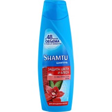 Купить Шампунь для волос SHAMTU Защита цвета и блеск с экстрактом хны, 360мл, Россия, 360 мл в Ленте
