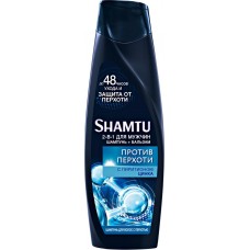 Шампунь против перхоти для волос мужской SHAMTU с пиритионом цинка, 360мл, Россия, 360 мл