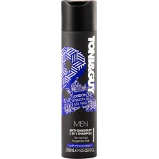 Шампунь против перхоти для волос мужской TONI&GUY Men Anti-Dandruff 2в1, 250мл, Польша, 250 мл